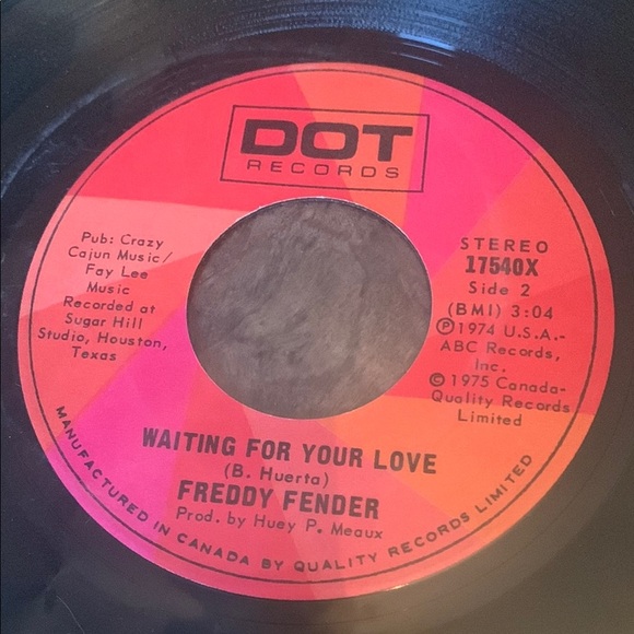 Vintage Freddy Fender Vinyl Records Set of 2 45 RPM - Picture 6 of 6